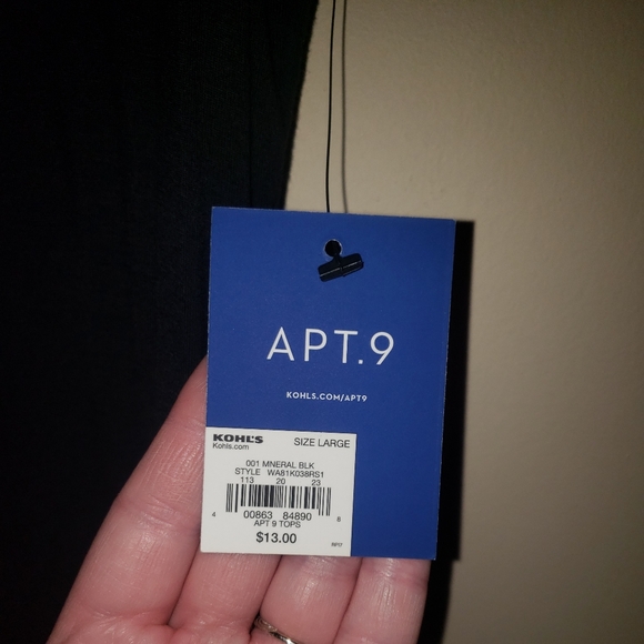 Apt 9 crew neck black t-shirt - Picture 5 of 11